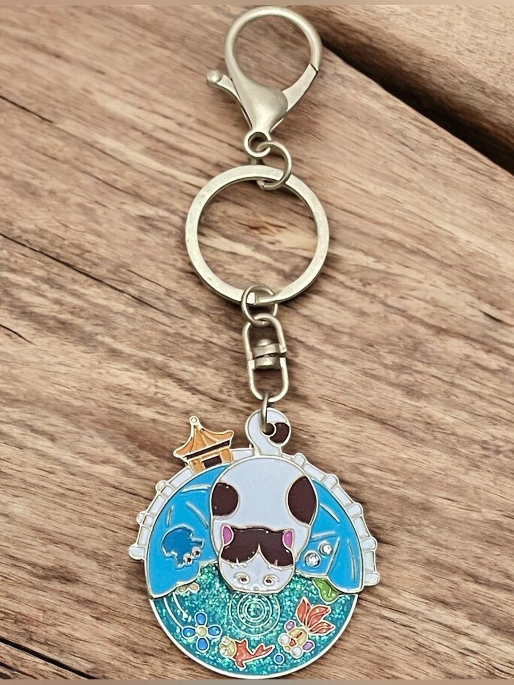 Cat Keychain - Fish Rotating Keychain, Bag Charm